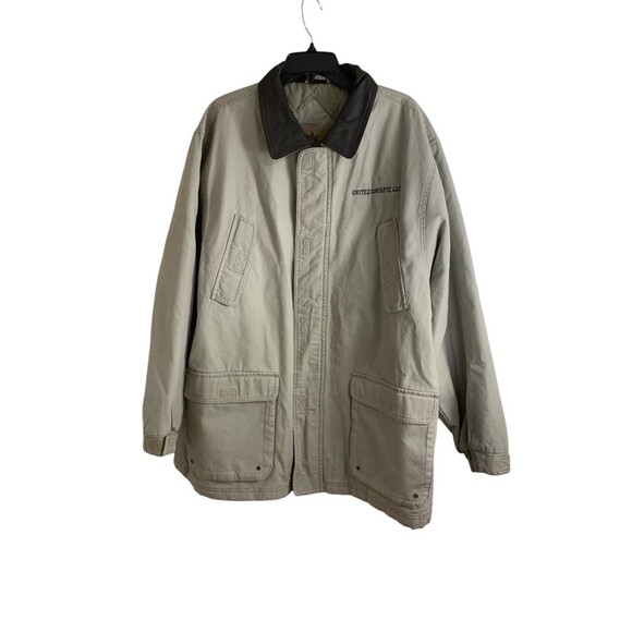 Canyon Guide Outfitters Canvas Jacket XL Barn Coat Zip Up Beige *United Concrete - Picture 1 of 16